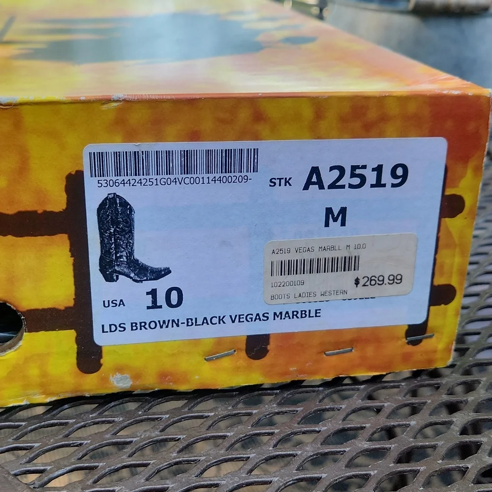 Corral Boots Brown-Black Vegas Marble - Picture 2 of 4